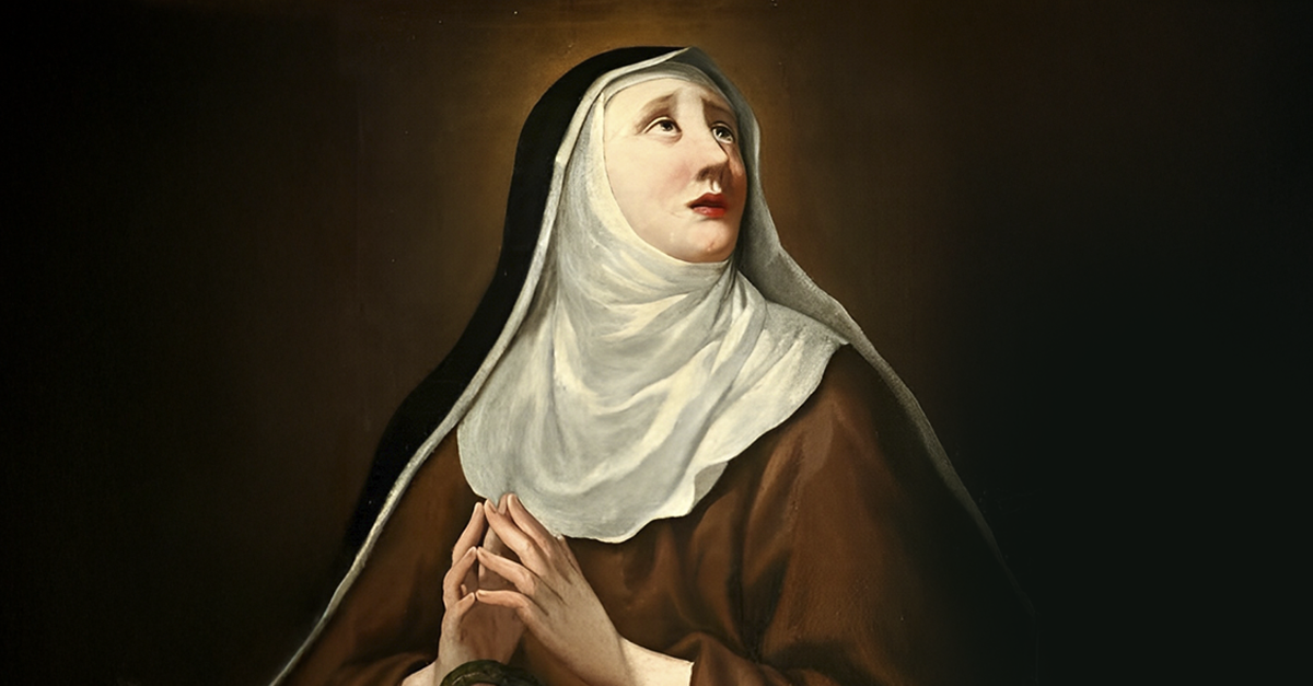 Santa Veridiana em oração